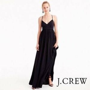 J.Crew Drapey Spaghetti Maxi Long Dress Gown 00